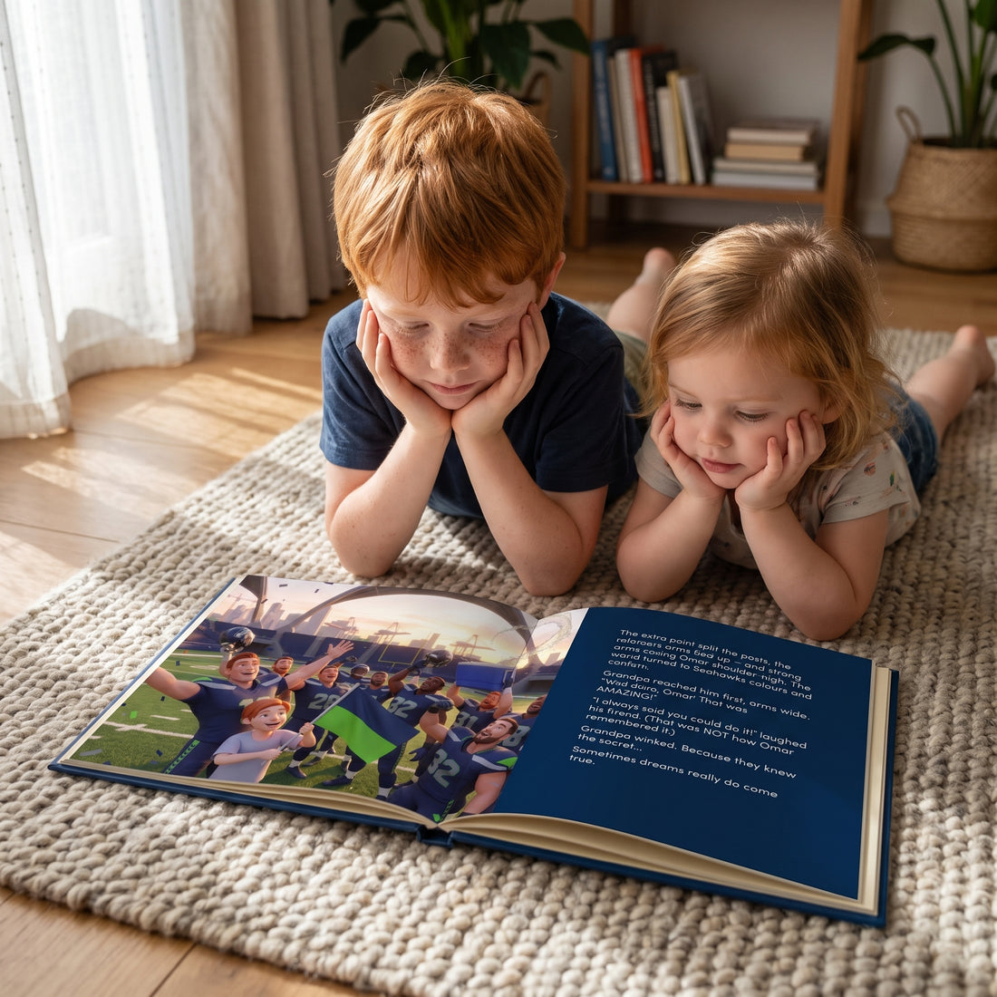 Seattle Seahawks Personalised Storybook — Their game-winner page