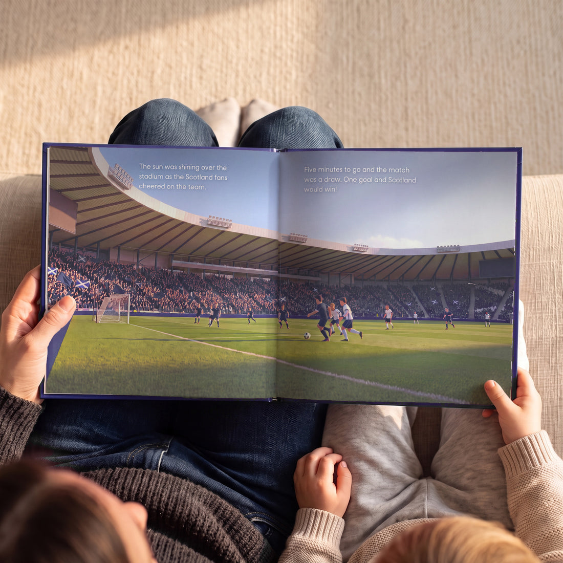 Scotland Personalised Storybook — Five minutes to go at Hampden