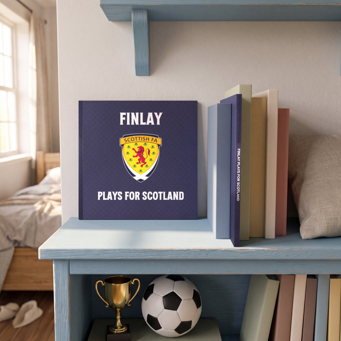 Scotland Personalised Storybook — On the shelf