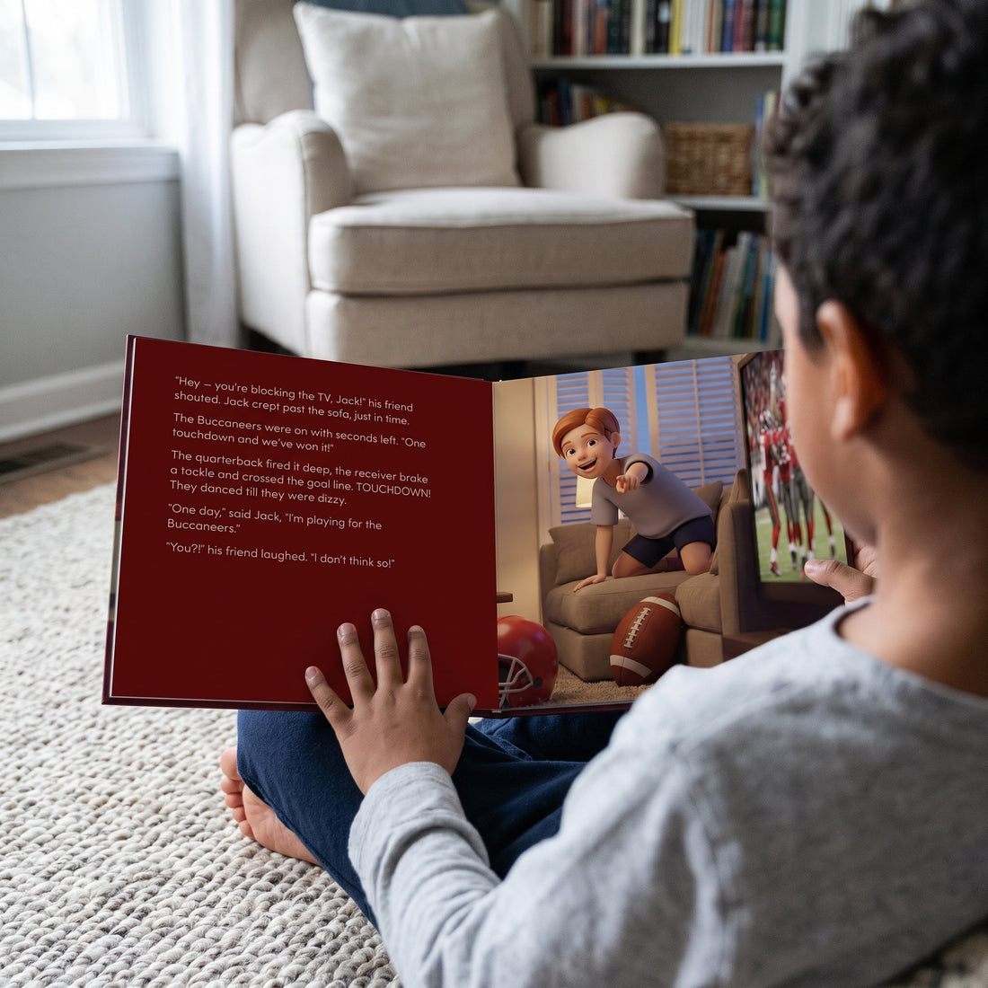 Tampa Bay Buccaneers Personalised Storybook — Where the dream begins