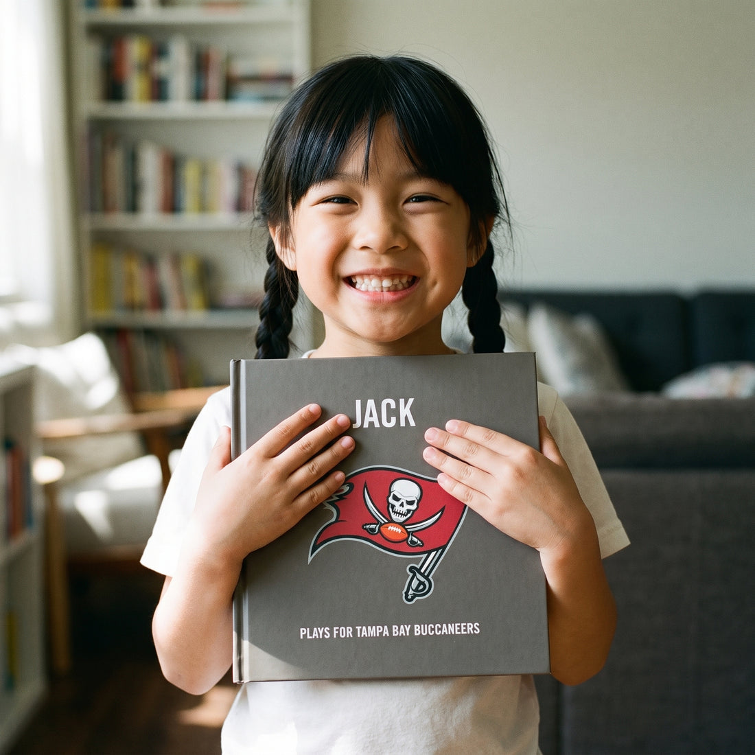Tampa Bay Buccaneers Personalised Storybook — Loved at home