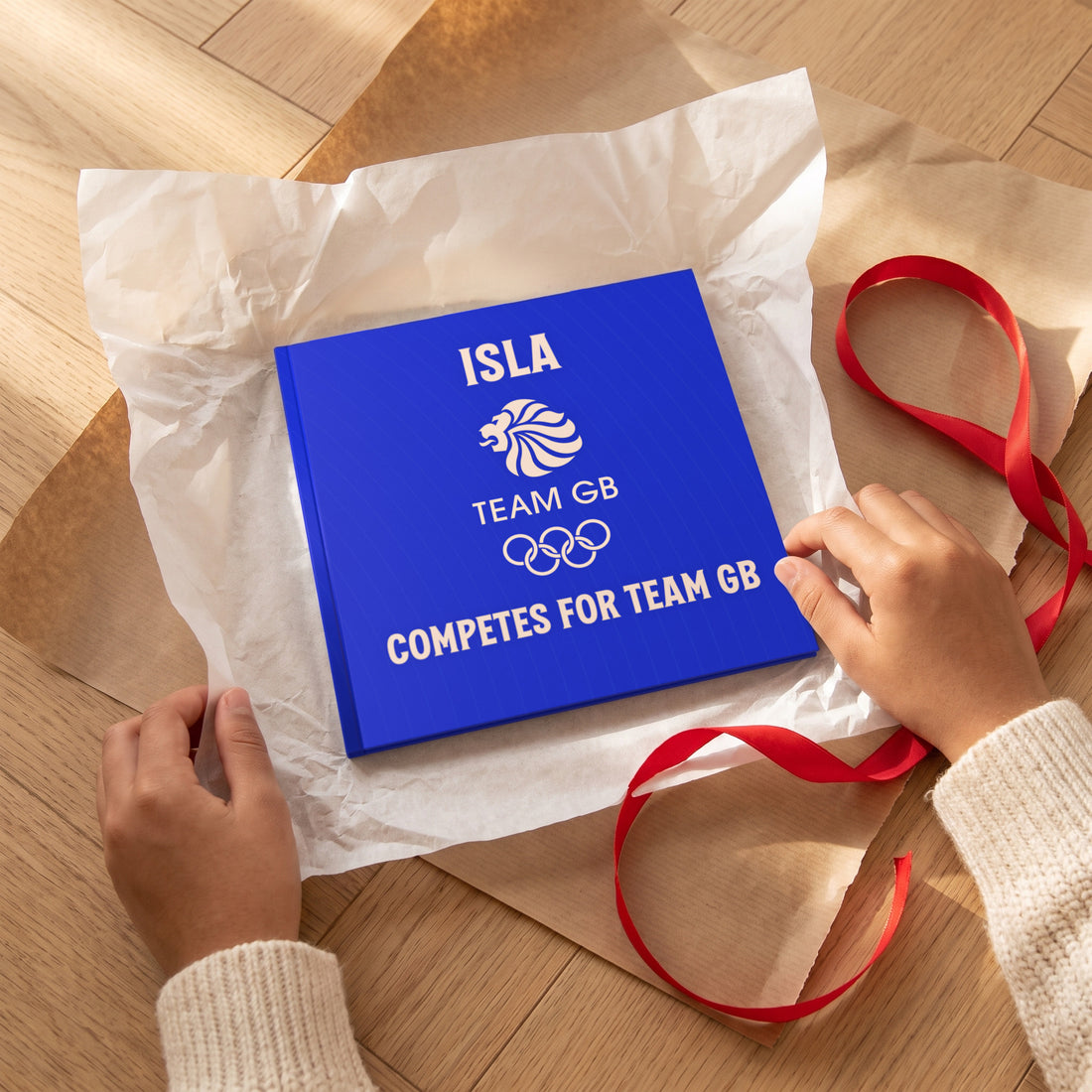 Team GB Personalised Storybook — Gift unwrapping