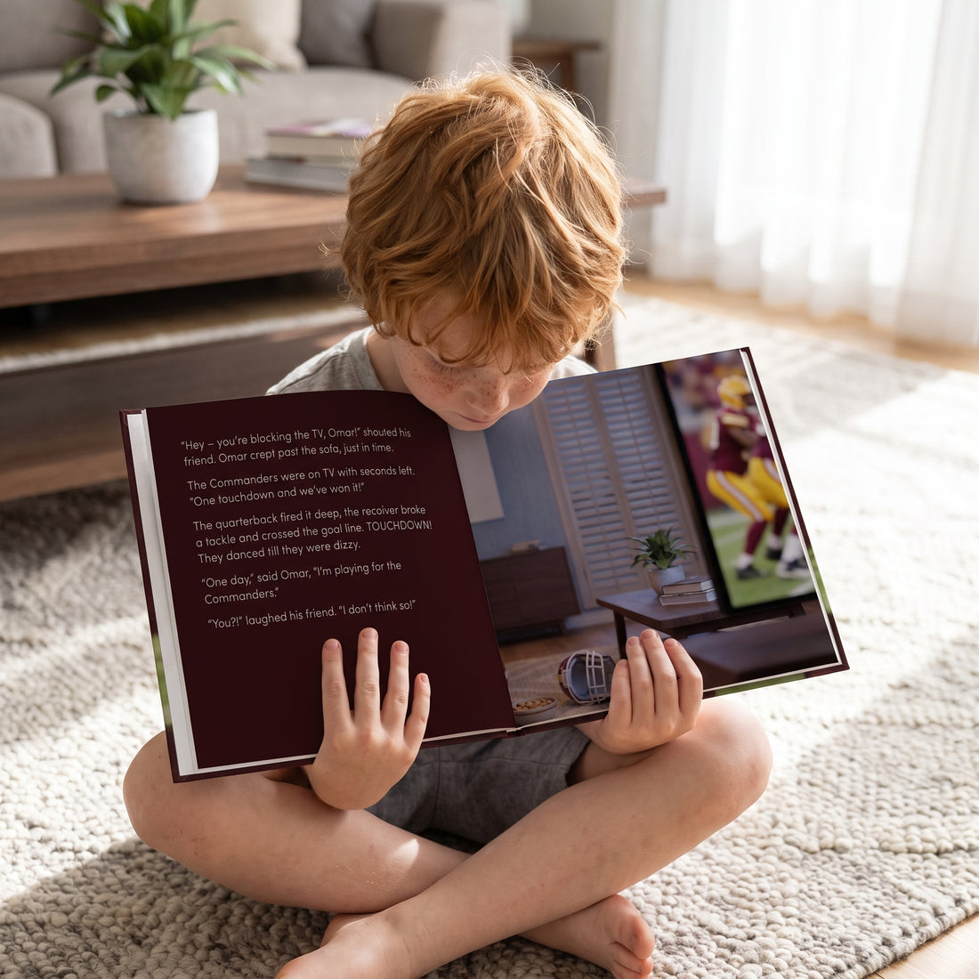 Washington Commanders Personalised Storybook — Where the dream begins