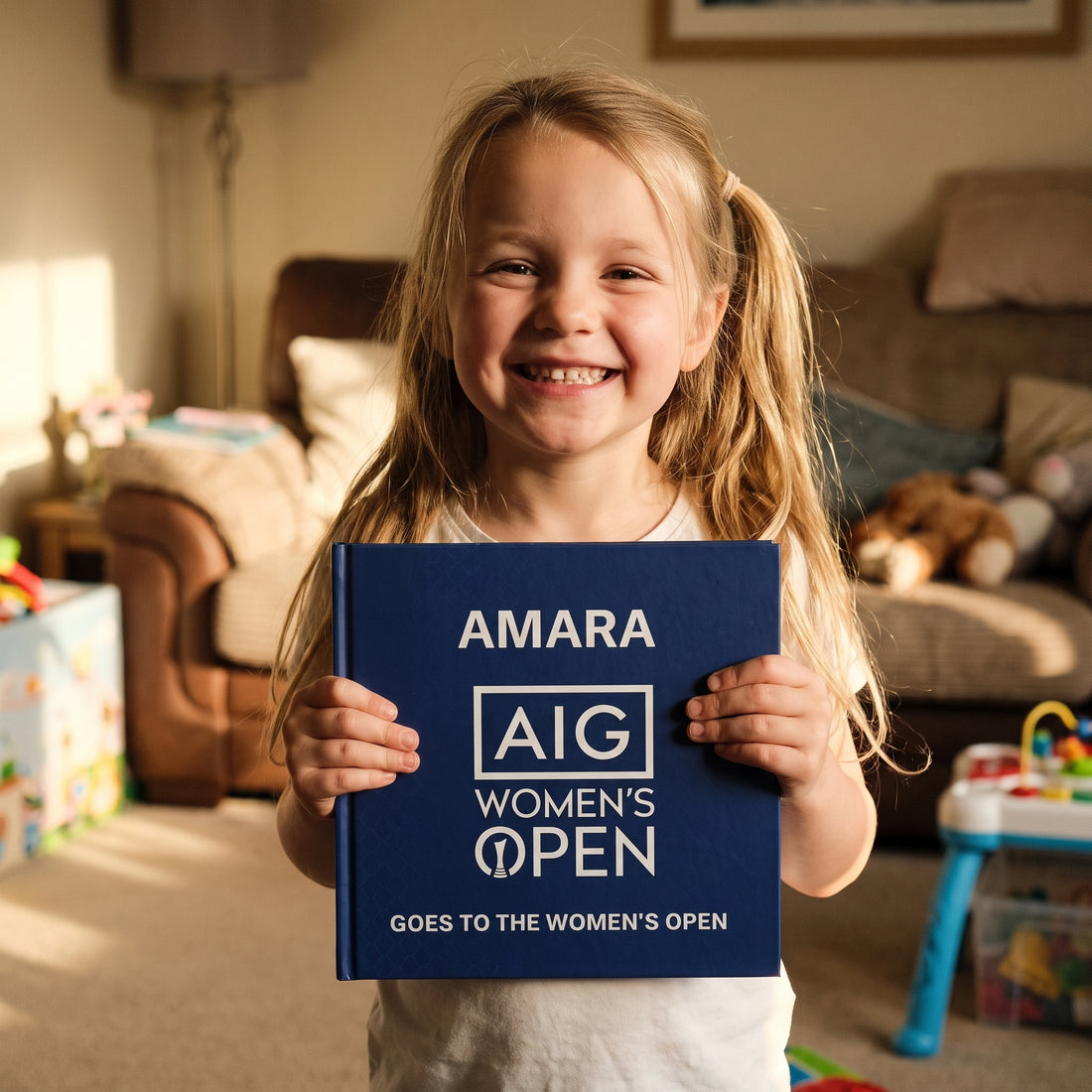 AIG Women's Open Personalised Storybook — Loved at home