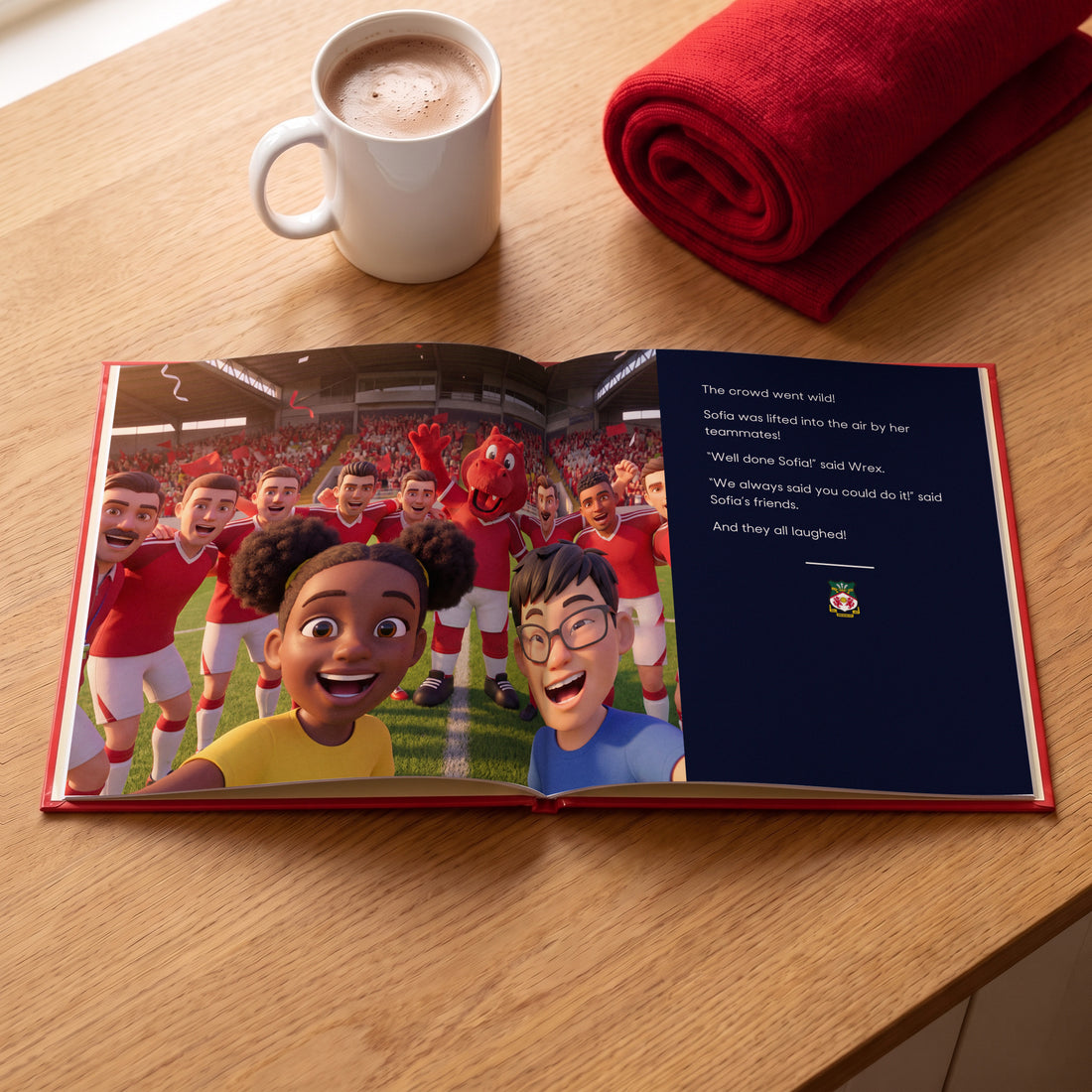 The Only Officially Licensed Wrexham AFC Personalised Children’s Book — Shoulder-high at the final whistle