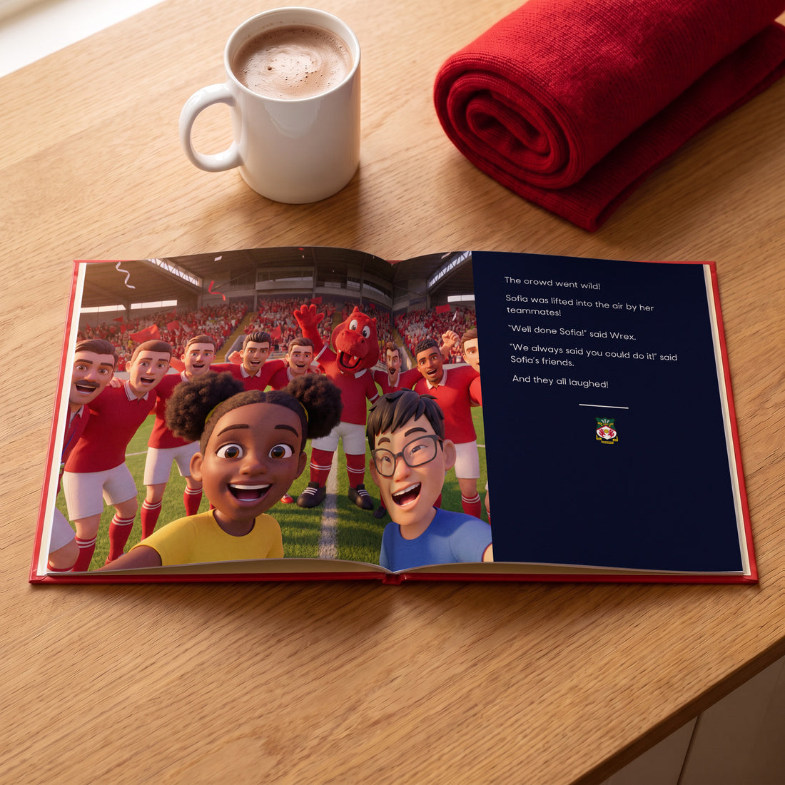 The Only Officially Licensed Wrexham AFC Personalised Children’s Book — Shoulder-high at the final whistle