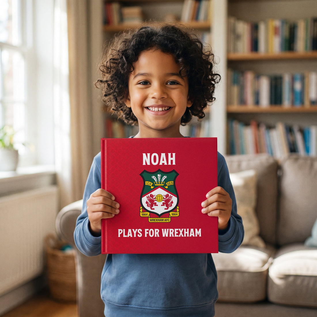 The Only Officially Licensed Wrexham AFC Personalised Children’s Book — Loved at home