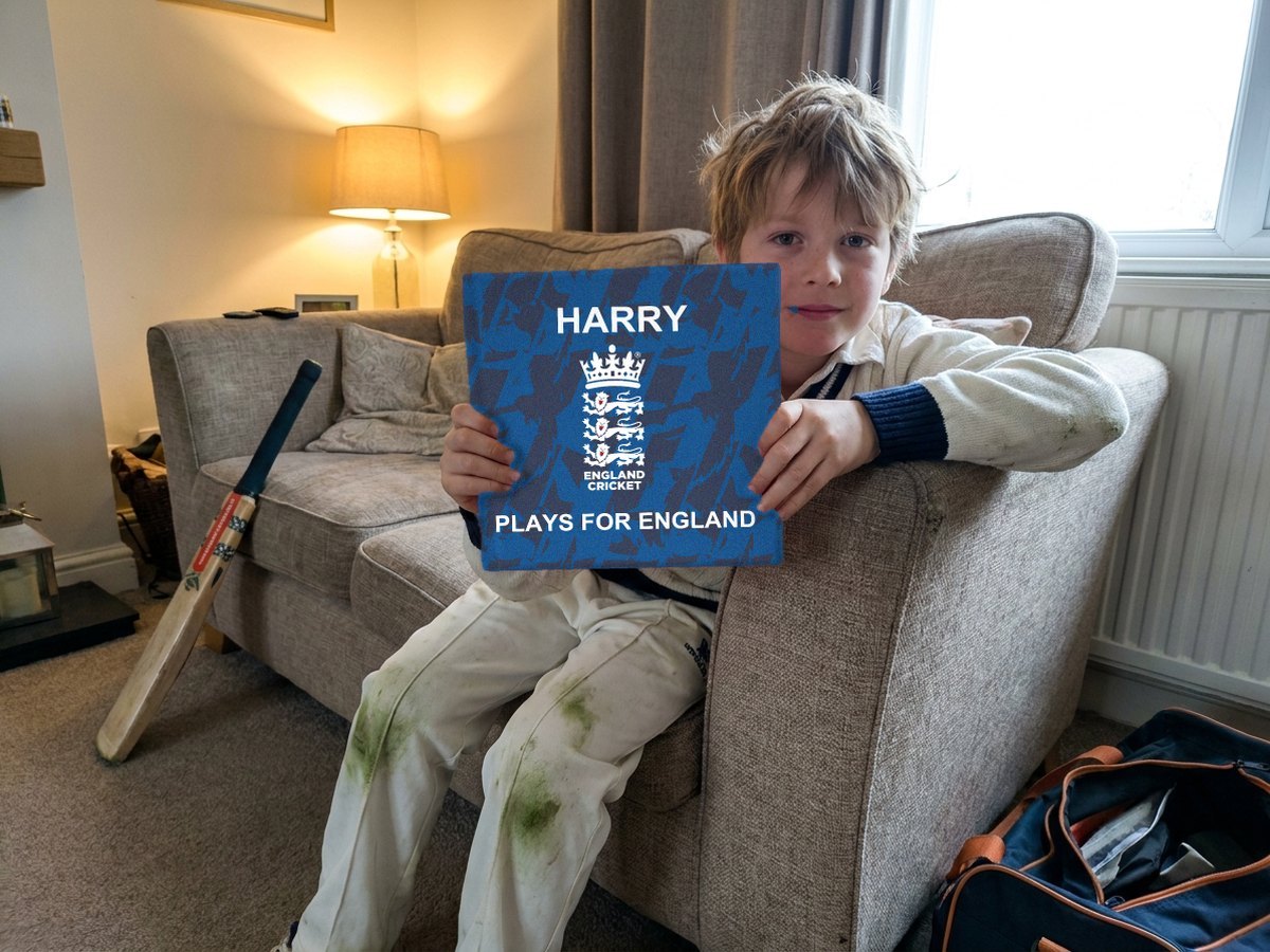 A child holding their personalised YATS storybook